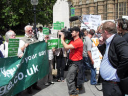 Press out in force